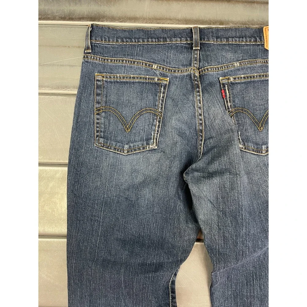 Levis‎ 515 Nouveau Bootcut Jeans Womens 34x32 Blue Medium/Dark Wash Denim